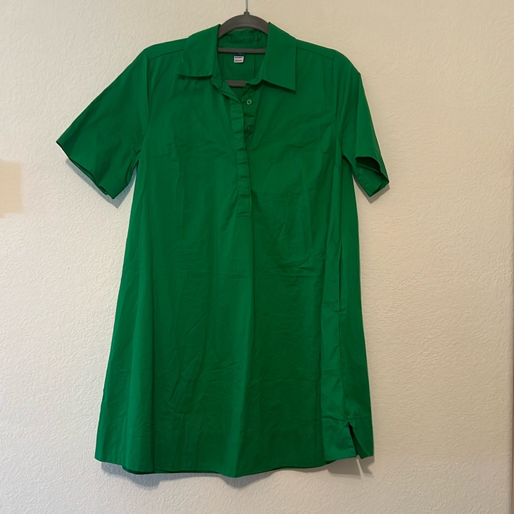 Old Navy Kelly Green Collared Dress